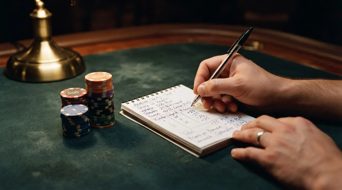 Zestawienie tabelaryczne ofert bonusowych porównywanych kasyn online